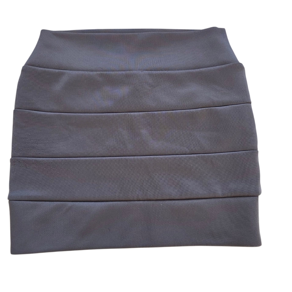 A'Gaci Brown Monotone Taupe Striped Mini Skirt Size XS